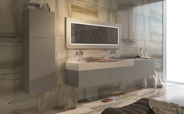 MIRR WOOD - Framed wall-mounted bathroom mirror by MOMA Design - view 3